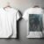 Round Neck White Printed T-shirts