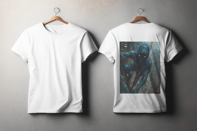 Round Neck White Printed T-shirts