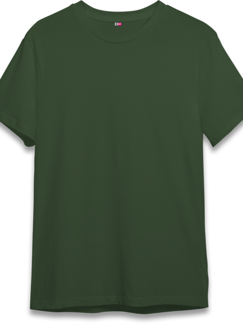 Cotton Olive Green t-shirt Plain for men