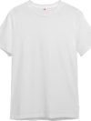 Round Neck Printed white T-shirts