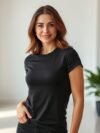 Black Color Women’s T-Shirt – Stylish, Comfortable, and Versatile