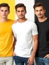 Classic White, Black, & Yellow T-Shirts – Perfect Fit and Style