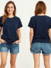 Navy Blue Women's T-Shirt – Elegant, Comfortable