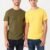 Stylish Olive Green and Yellow Men's T-Shirt - Soft Cotton