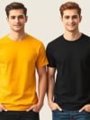 Bold Black and Yellow T-Shirt – Premium Cotton Tee for Men & Women